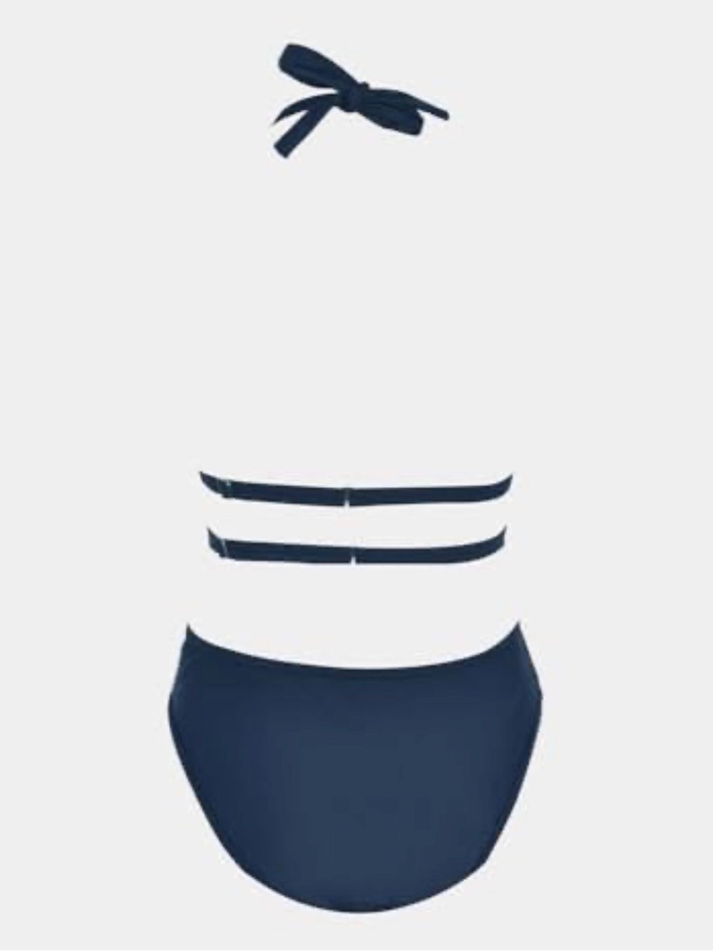 Cupshe Blue Plunging Keyhole Standard One-Piece NWT - Picture 7 of 13